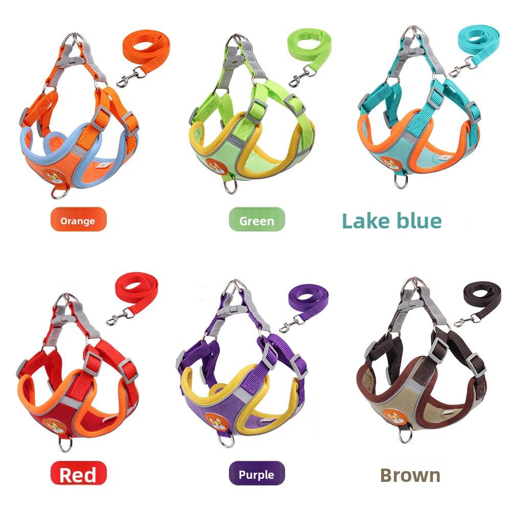 Pet Chest Strap Vest Type Puppy Chest Back Small Dog Teddy Bichon Dog Leash Dog Leash