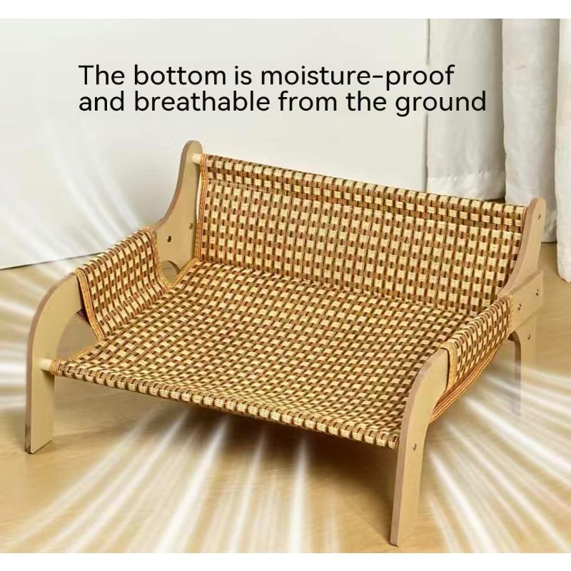 Pet Cat Sofa Bed Summer Wood Modern Eco-friendly Durable All Seasons Hammock Nest Sleeping Mat Reclining Chair
