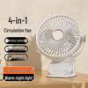 Rechargeable Clip-On Fan: Silent, USB-Powered, Desktop & Dorm Use, Adjustable Head, High Wind, Lithium Battery