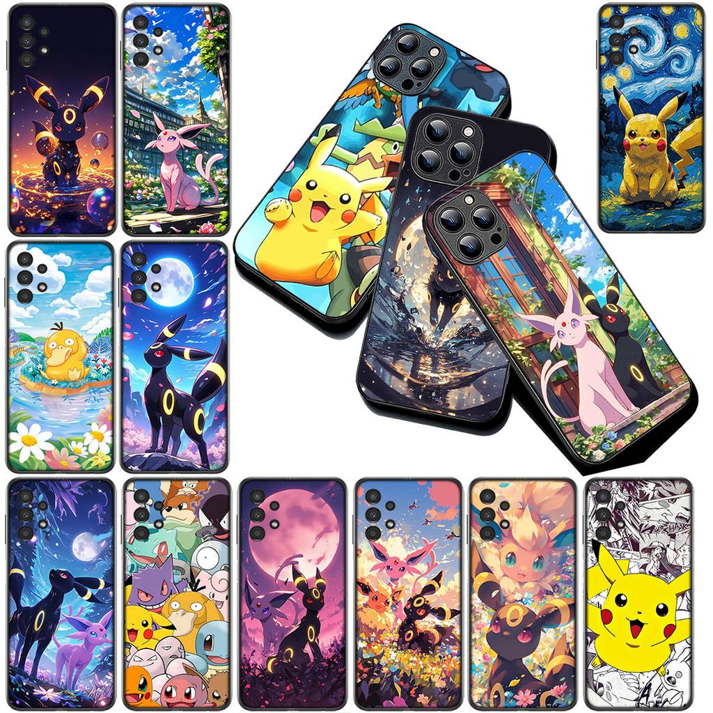 Cover for Motorola Moto G86 G57 E14 E15 G14 G34 G67 G84 G24 A54 G15 Power E22 Phone Case Espeons P-Pokemons Umbreons P-Pikachus