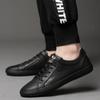 Fashion Luxury Brand Men Shoes Genuine Leather Men Sneakers Solid Color Casual Shoes Male Vulcanize Shoes Comfortable Mens Flats