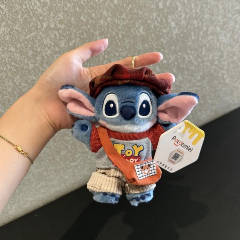 Stitch Plush Keychain Cartoon Character Pendant Cute Chef Doll Bag Charm Gift Kids
