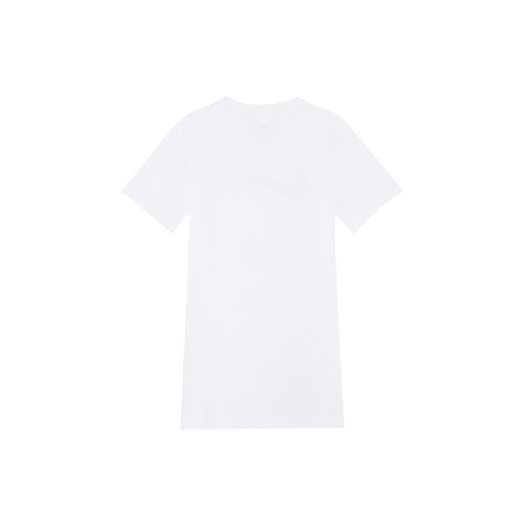 Nike Sportswear Logo Print Crew Neck Short Sleeve T-Shirt Kids Tops White DV2572-100
