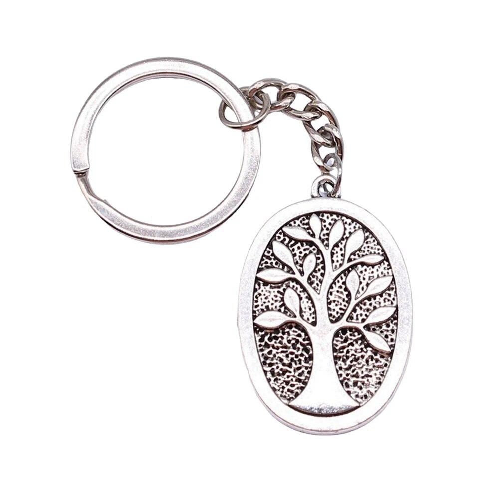 Tree Of Life Klíčenky Ozdoby Předměty Výroba šperků Velikost prstenu 28 mm