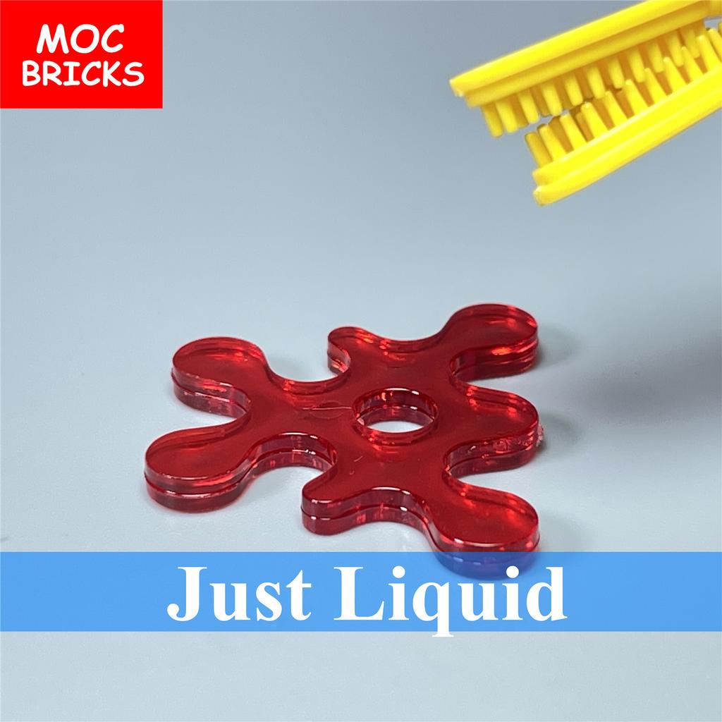 10pcs/lot MOC Bricks Trans Liquid Water Blood Milk Educational Building Blocks Action Figure Toy Kids Toys Gifts