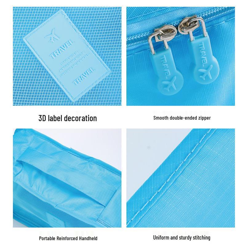 Six-Piece Waterproof Oxford Travel Storage Bags for Business Trips & Suitcases