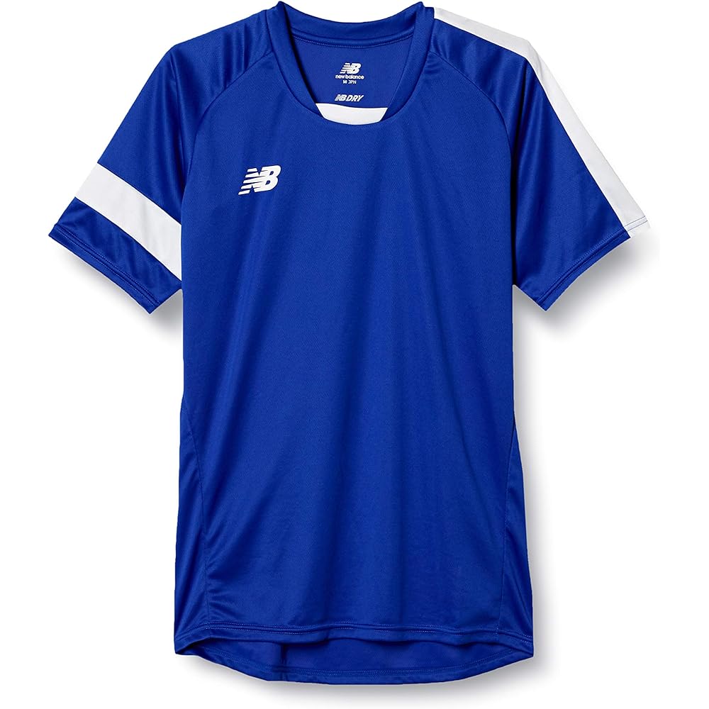 New Balance Men s Dry Short Sleeve Soccer Sports Game Shirt Royal Blue/White XL