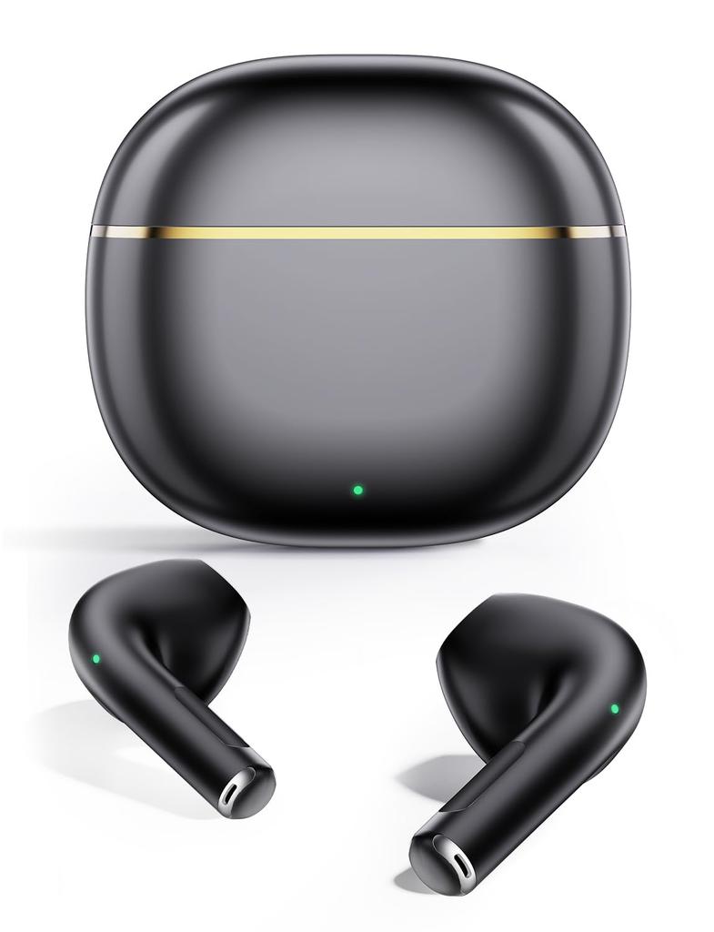 Bluetooth Wireless Earbuds New Bluetooth Fast Up to 40 Hours of ENC Noise Automatic Touch Lightweight and Compatible with Web and Black (2025 Model),