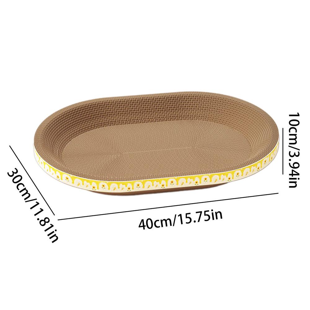 Round Cat Scratcher Cat Cardboard Scratch Mat Pad Bowl Thick Lounge Bed Sofa For Cats Kittens Cat Scratcher Bowls Furniture