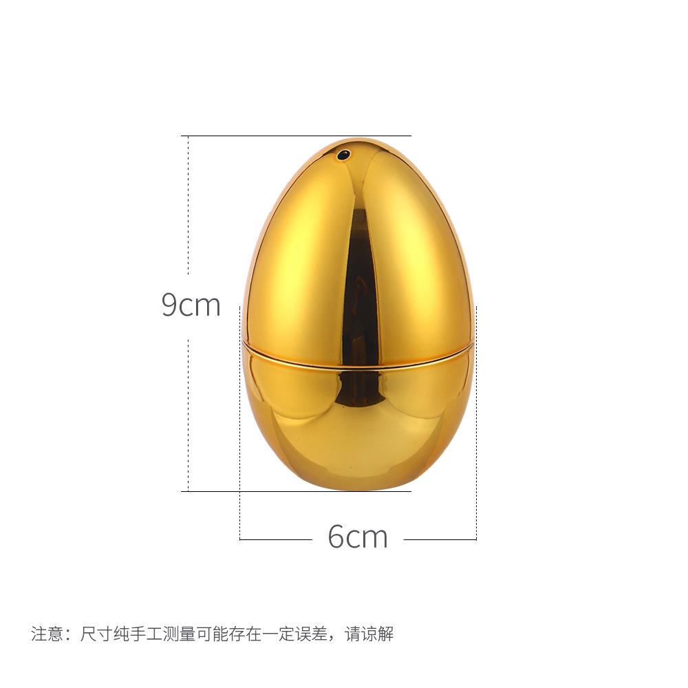 Creative Egg-shaped Toothpick Jar Electroplating Plastic Gold and Silver Toothpick Box Storage Box Ornaments Home Decoration