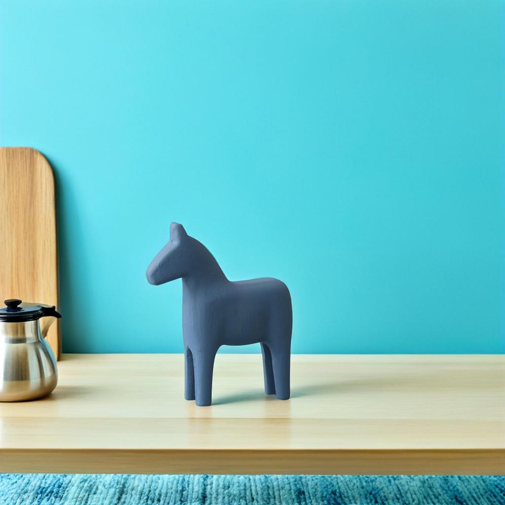 Chic Wooden Horse Ornament Creative Desktop Adornment Decorative Horse Decor for Home Office Kids Room Elegant Table Decor