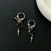 Punk Earrings Gothic Imitation Pearl Tassel Earrings New Rivet Earrings Jewelry Accessories