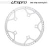 Litepro Folding Bike Crankset with Round Chainrings: 45T, 47T, 53T, 56T, 58T - Square Hole Design
