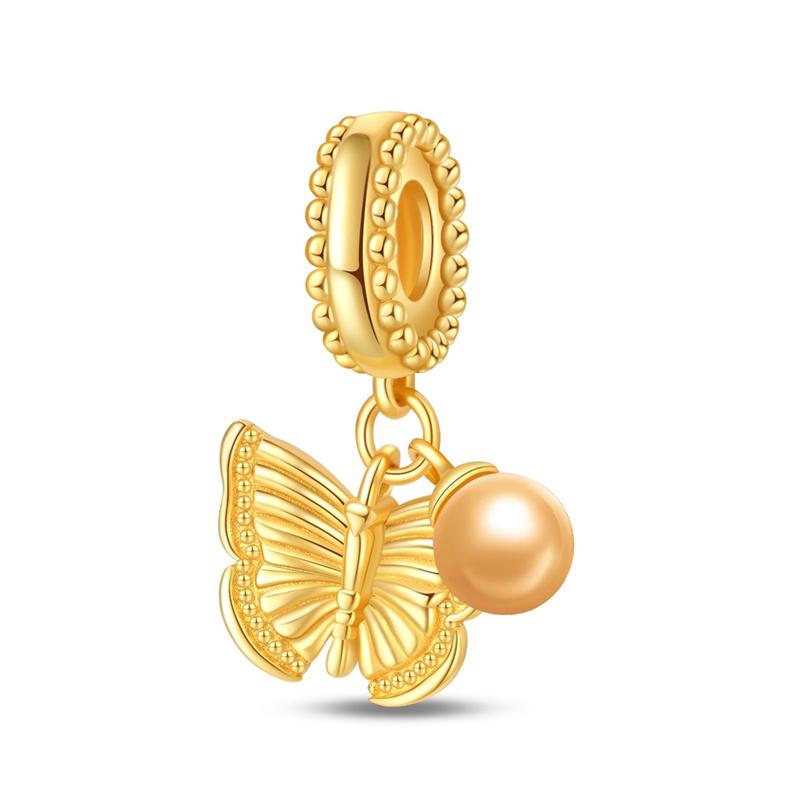 New Product Copper Color Creative Animal-Bee Pendant Fit Pan Bracelet Diy Beads For Women Birthday Fine Jewelry Gift