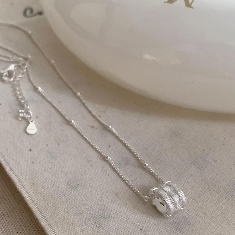 925 Silver Necklace Cute Five Pointed Star Smile Dimple Pendant for Women Girl Jewelry Gift