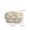 Soft Polka Dot Tampon Storage Bag Large Capacity Embroidered Sanitary Napkin Pouch Thickened Korean Style Makeup Pouch Daily