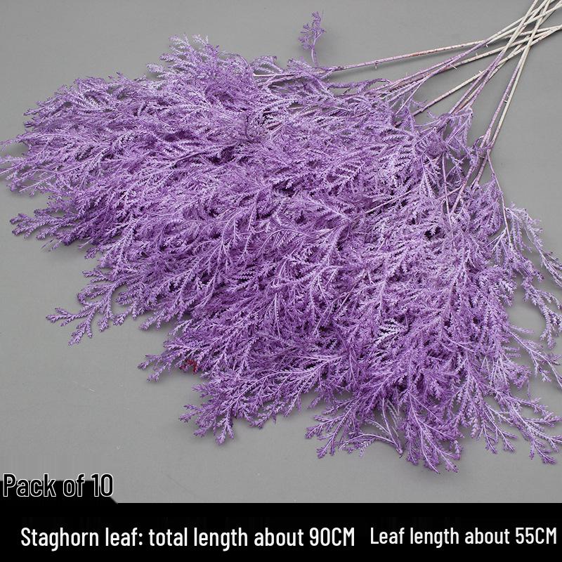 10-Piece Purple Floral Artificial Flower Set for Wedding and Aisle Decor