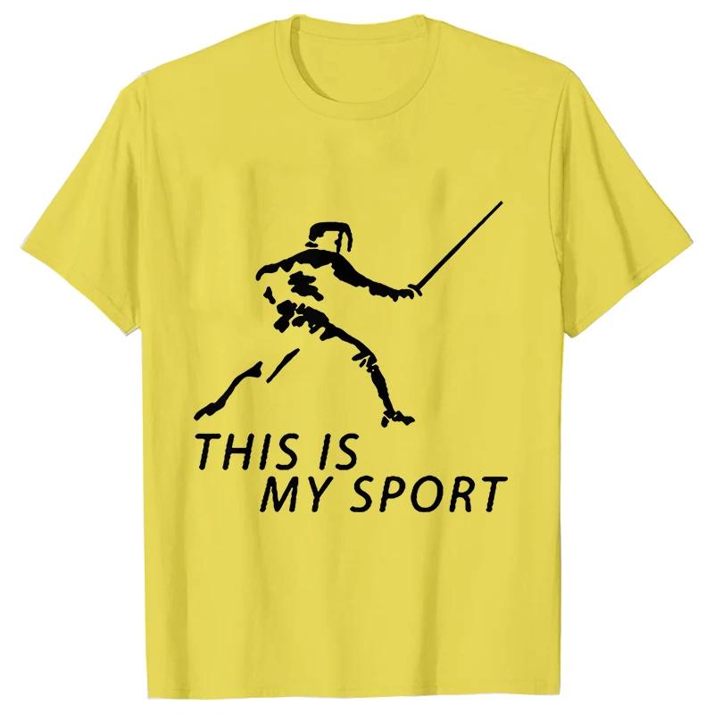 Summer Men T-Shirt Heart Beat Fencing Funny Graphic Tops Short Sleeve Tees Fencing Oversized Tshirt Cool Gift Mens Clothing