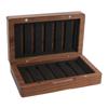 Fly Hook Fishing Box Black Walnut Wood Fishing Bait Case Tackle Box for Fishing Gear Organization