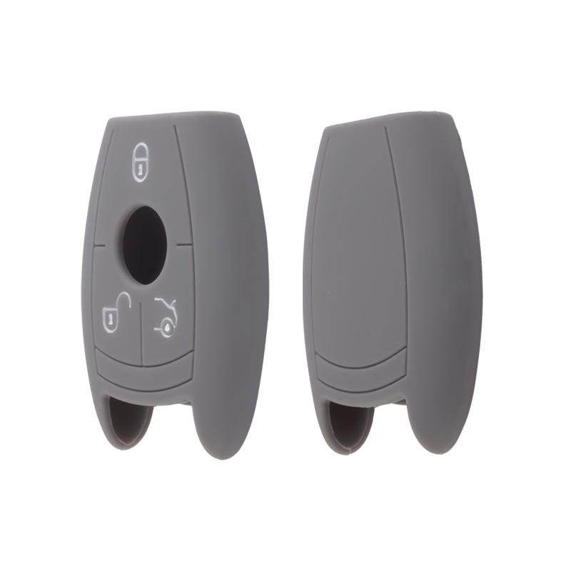 Suitable for Mercedes-Benz C200 Smart 3-button NEC Silicone Key Cover BENZ Soft Key Bag G50 Car Remote Control Protective Cover