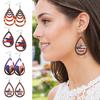 1 Pair Hollow Drop Earrings for Women, Fourth of July Independence Day Earrings, American Flag Stars Stripes Design Hook Earrings