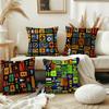 Tropical Ethnic Geometric Cushion Cover Best Home Office Coffee Pillow Sofa Printing Decoration Room Shop Car Nordic Simplicity