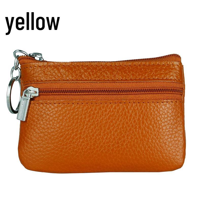 

Мини-кошелек из кожи верхнего слоя в корейском стиле, кошелек для монет с отделением для карт
