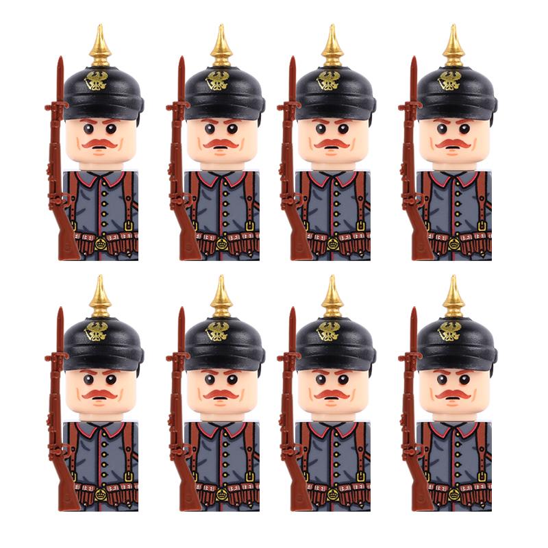 MOC WK1 Militärgraben Schlachtfeld Position Bausteine Preußische Britische Soldaten Armee Kriegsszene Modell DIY Steine Spielzeug Geschenke