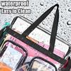 Mini Transparent Clear Backpack Large Capacity Waterproof Shoulder Bag for Stadium Entry School Travel Work