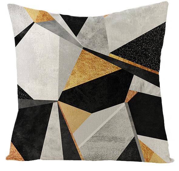 

Новый продукт Геометрический Абстрактный Льняной Наволочка Офисная Наволочка Чехол для Подушки для Автомобиля Наволочка для Подушки для Талии 45*45cm