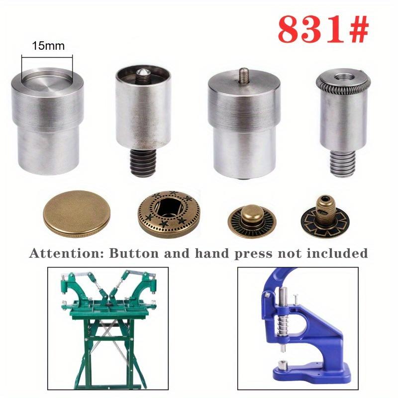 15mm diameter Hand Press Mold (excluding machine) - Metal Button Fastener for Faux Leather Crafts - M8 Thread - DIY Craft Accessories