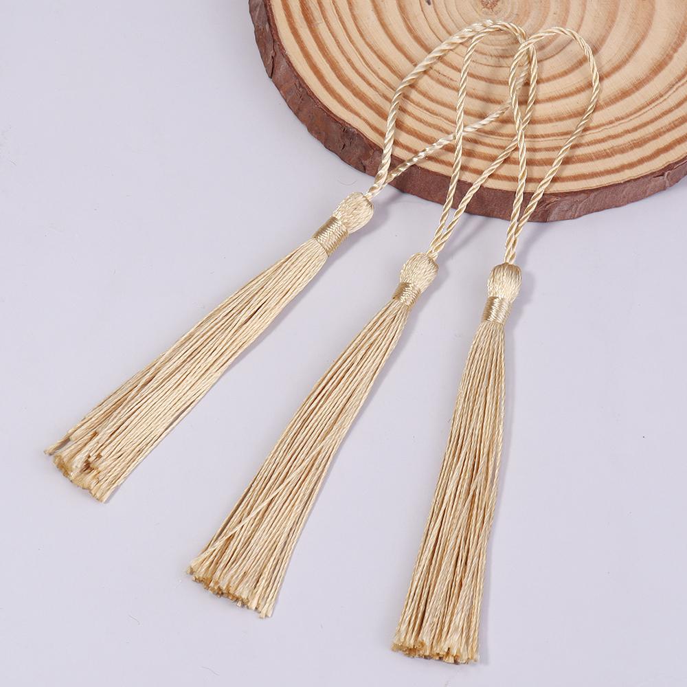 30-100pcs/lot Colorful Polyester Silk Tassel Fringe Cotton Tassels Trim For Sewing Curtains Accessories DIY Bookmark Decoration