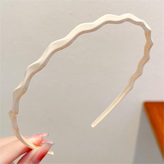 Süßes Bonbonfarbenes Wellen-Stirnband - Dünnes, stilvolles Haaraccessoire für Frühlings-/Sommerausflüge, Japanischer & Koreanischer Stil