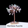 Handmade Mini Crystal Money Tree Natural Healing Gemstone Feng Shui Decor for Home Yoga Studio Tabletop Ornament