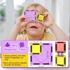 Magnetic Tiles Building Blocks Set - Transparent Colors for Kids' Imagination & 3D Creativity
