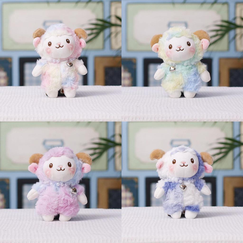 Cartoon Sheep Plush Keychain With Colorful Design For Girls And Boys