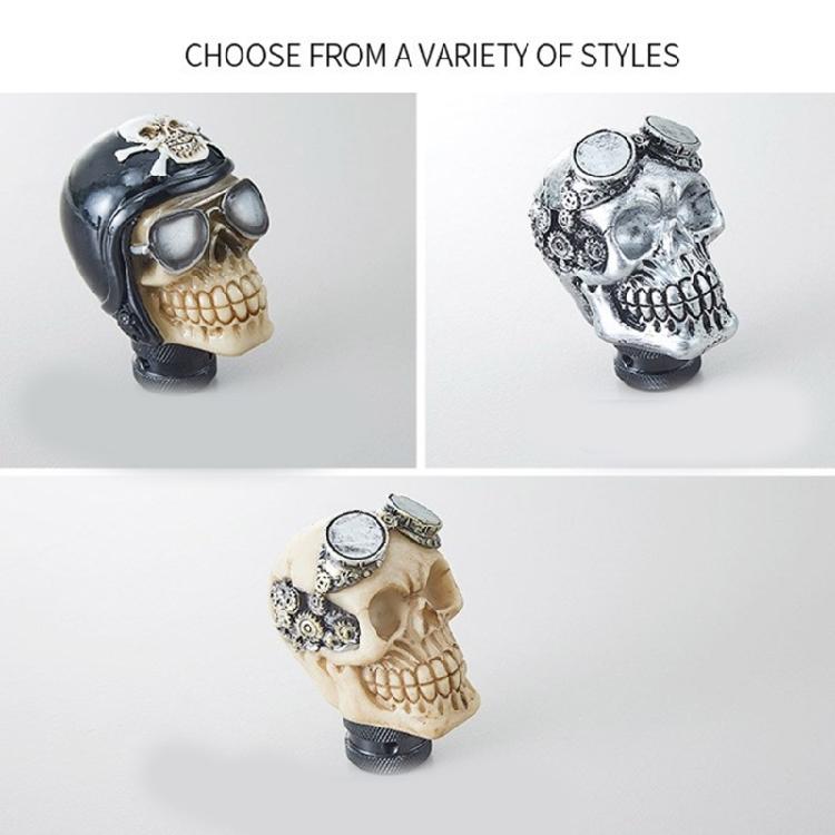 Car Interior Skull Shape Gear Shifts Knob for Manual Transmission Eye Catching Skull Manual Shifts Knob Auto Gear Lever