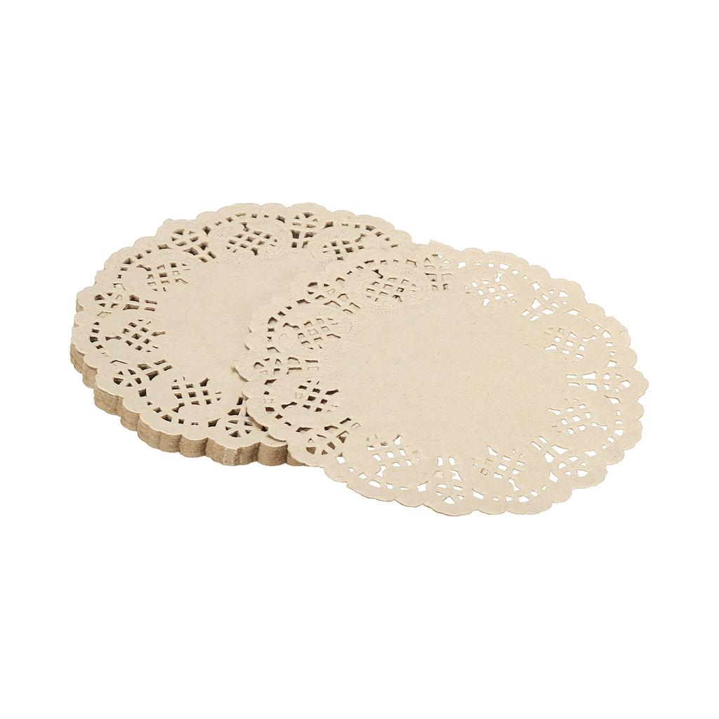 50/100/150pcs Paper Doilies Paper Lace Doilies Disposable Round Modern Decorative Placemats Bulk Fit for Cakes Desserts