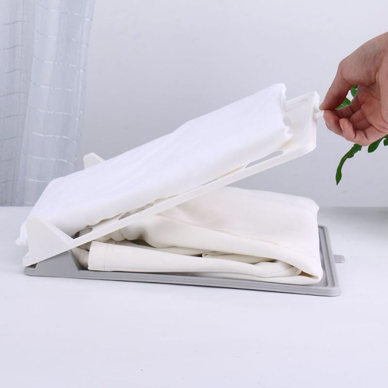 Schrankaufbewahrung Faltbrett Stapelbarer T-Shirt-Organizer Faltbrett für Kleidung Multifunktionale Kleideraufbewahrung mit Griff