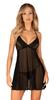 Obsessive - Sexy Sheer Nightgown + Latinesa Thong XS/S