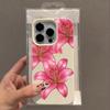 Magnifique Housse de Téléphone Motif Cuir Litchi Fleurs de Luxe Pour Redmi Note 14 13 12 11 10 9 8 Pro Plus 4G 5G Coque antichoc