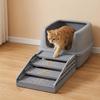 Waterproof Cat Litter Stair Non Slip Cat Litter Box Ramp Cat Litter Box Footrest Pet Toilet