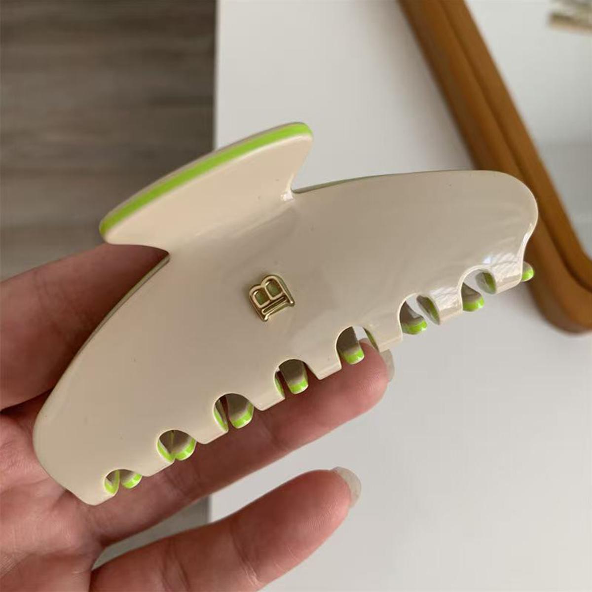 

1 шт. корейская буква B дуговая заколка-краб высокотекстурная ацетатная заколка для волос милая и универсальная заколка-акула для волос аксессуары для волос