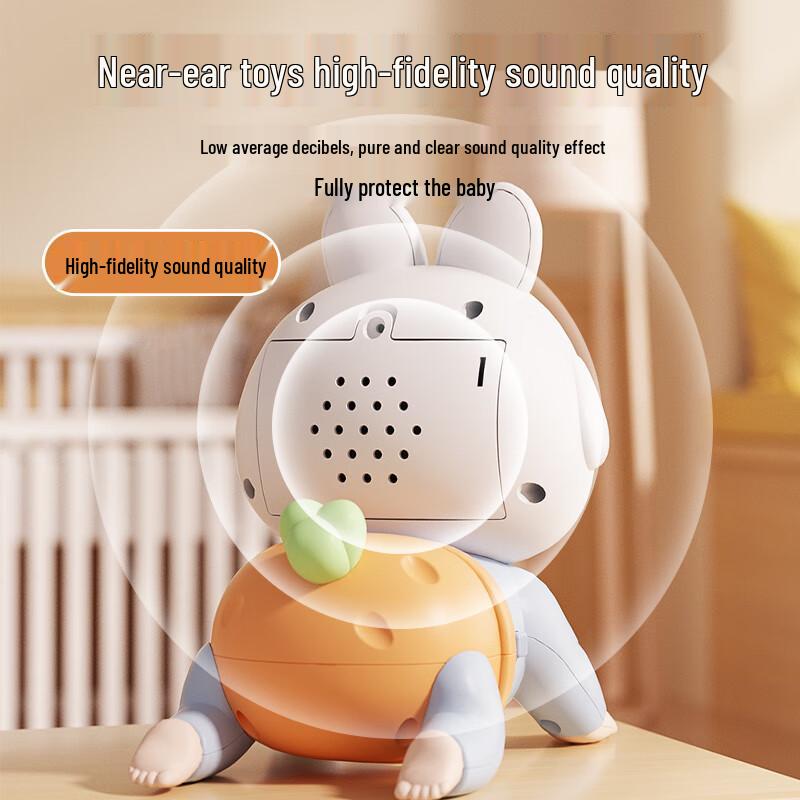 Dimanqi Baby Electric Musical Crawling Rabbit Toy