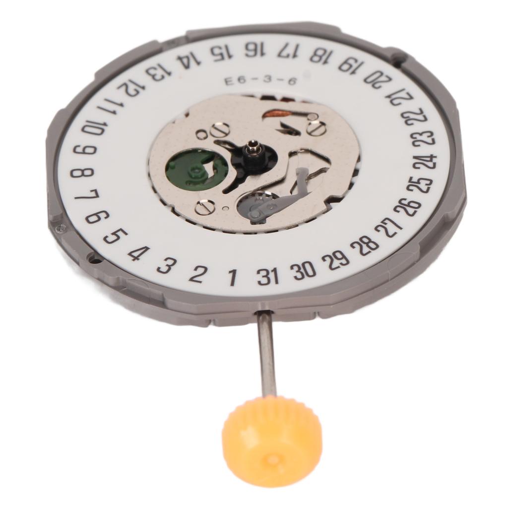 1M12 6 Quartz Watch Movement High Accuracy Alloy Watch Replacement Movement with 15mAh Battery 6 Point Calendar