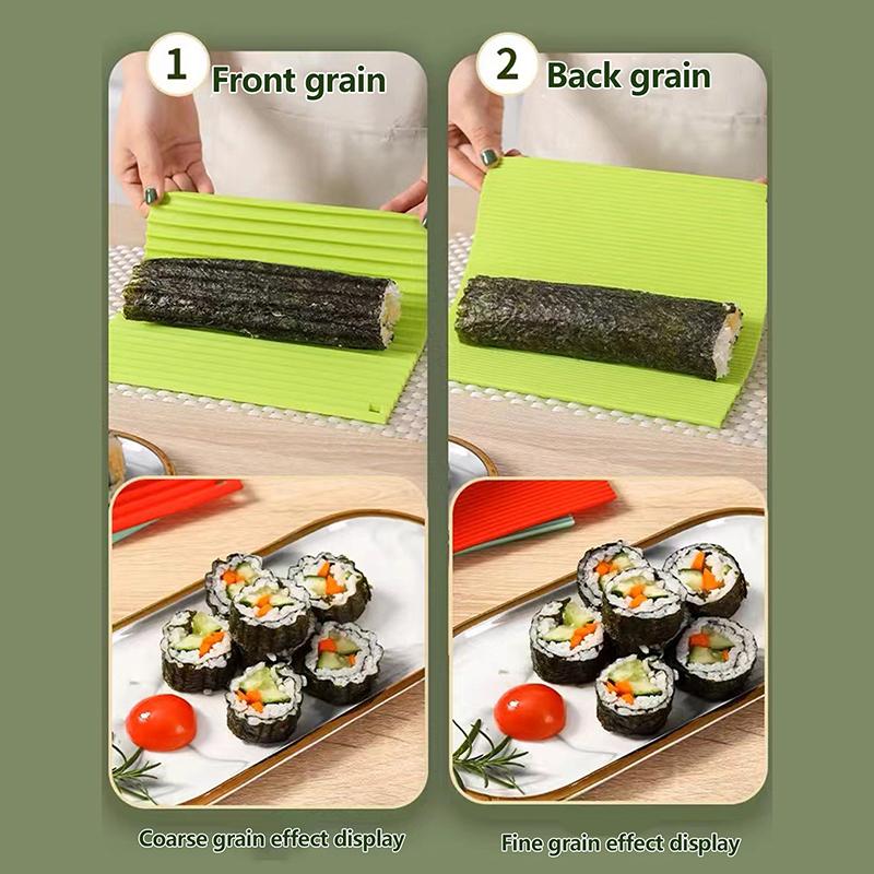 Imitation Bambus Sushi Rollmatte Lebensmittelqualität Silikon Sushi Rollmatte Antihaft Sushi Roller Langlebig Wiederverwendbar Sushirollen