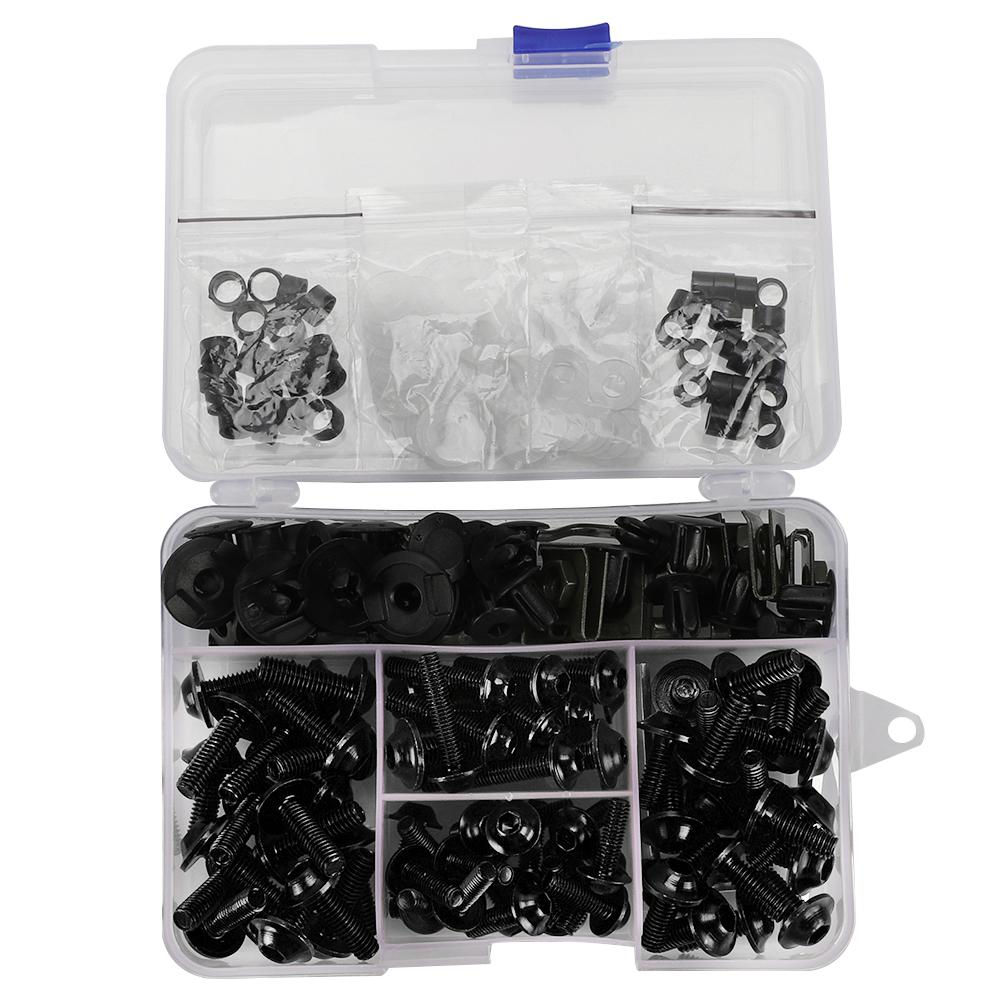 For Kawasaki NINJA 250R 300 ER6 650 ZX6 ZX7 ZX9 ZX10 ZX12 ZX14 Z1000 Z900 Z800 Z750 Z650 Fairing Bolts Fastener Clip Screw Kit