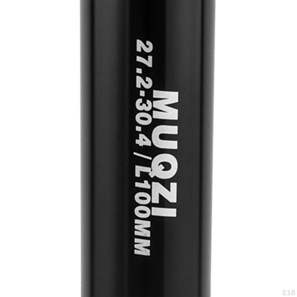 Bike Seat Post Shim Reducing Sleeve Extended 100mm Long Conversion Converter for Mountain BMX