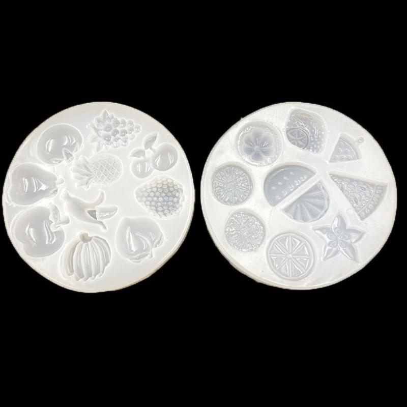 Creative Silicone Casting Molds Necklace Molds Silicone Texture Perfect for Necklace and Earrings with Fruit Shape
