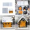 Flexible Silicone Mold Halloween Small House Decoration Making Mould Temperature Resistant Epoxy Mould for Ornament